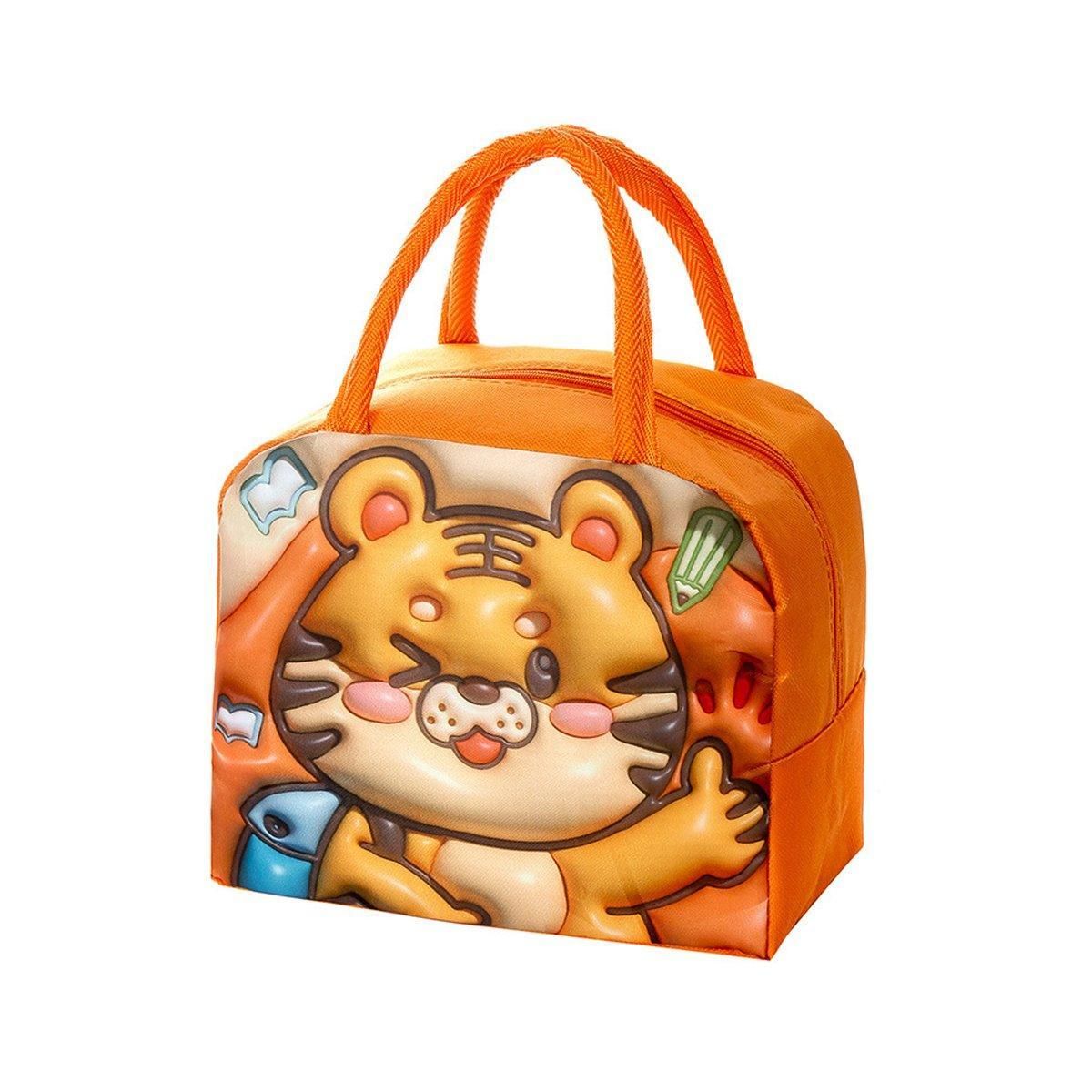 Insulated Tiger Lunch Bag — Orange — product image 1