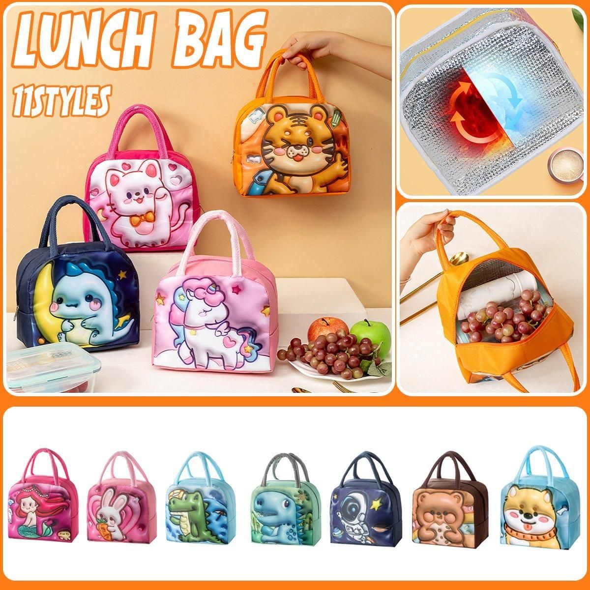 Insulated Tiger Lunch Bag — Orange — product image 2