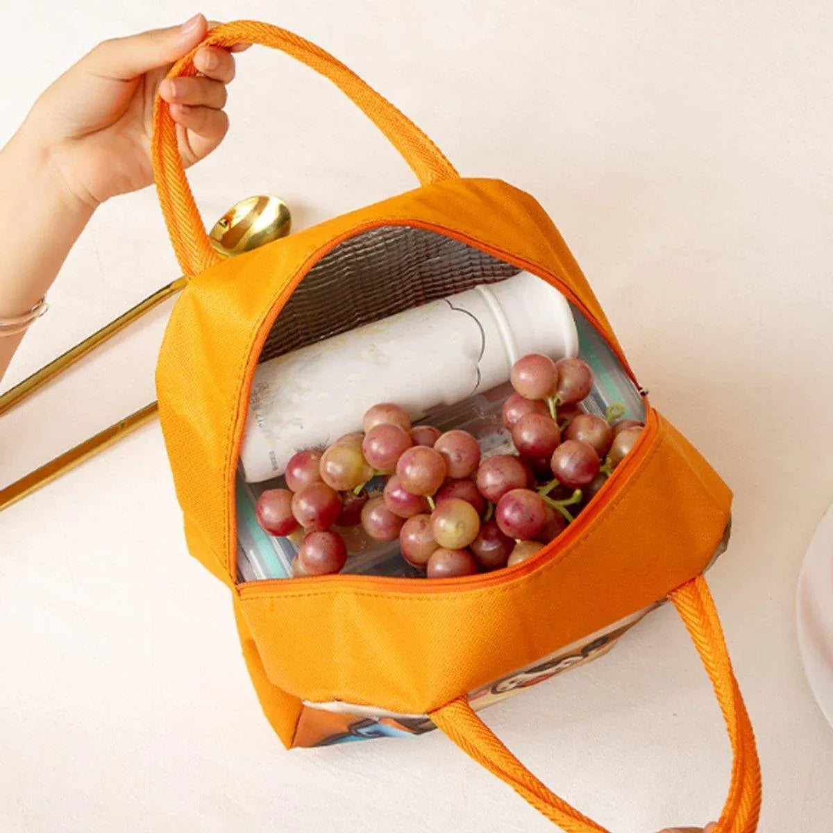 Insulated Tiger Lunch Bag — Orange — product image 5