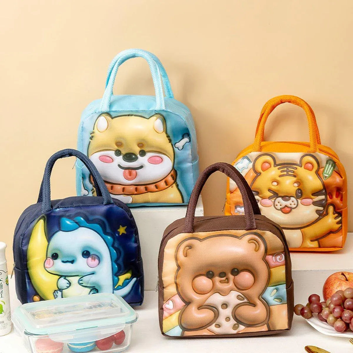 Insulated Tiger Lunch Bag — Orange — product image 10