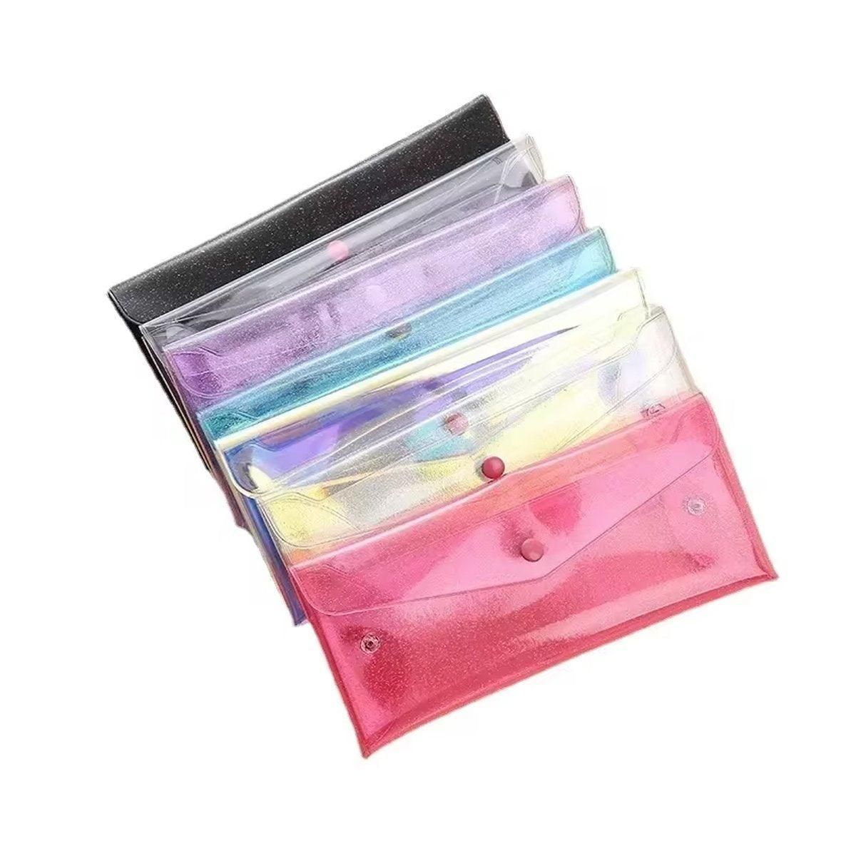 Transparent Pencil Cases with Buckle Closures — 7-Pack — product image 1