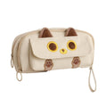 Embroidered Pencil Case — Beige — product image 1