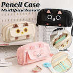 Embroidered Pencil Case — Beige — product image 2