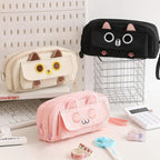 Embroidered Pencil Case — Beige — product image 10