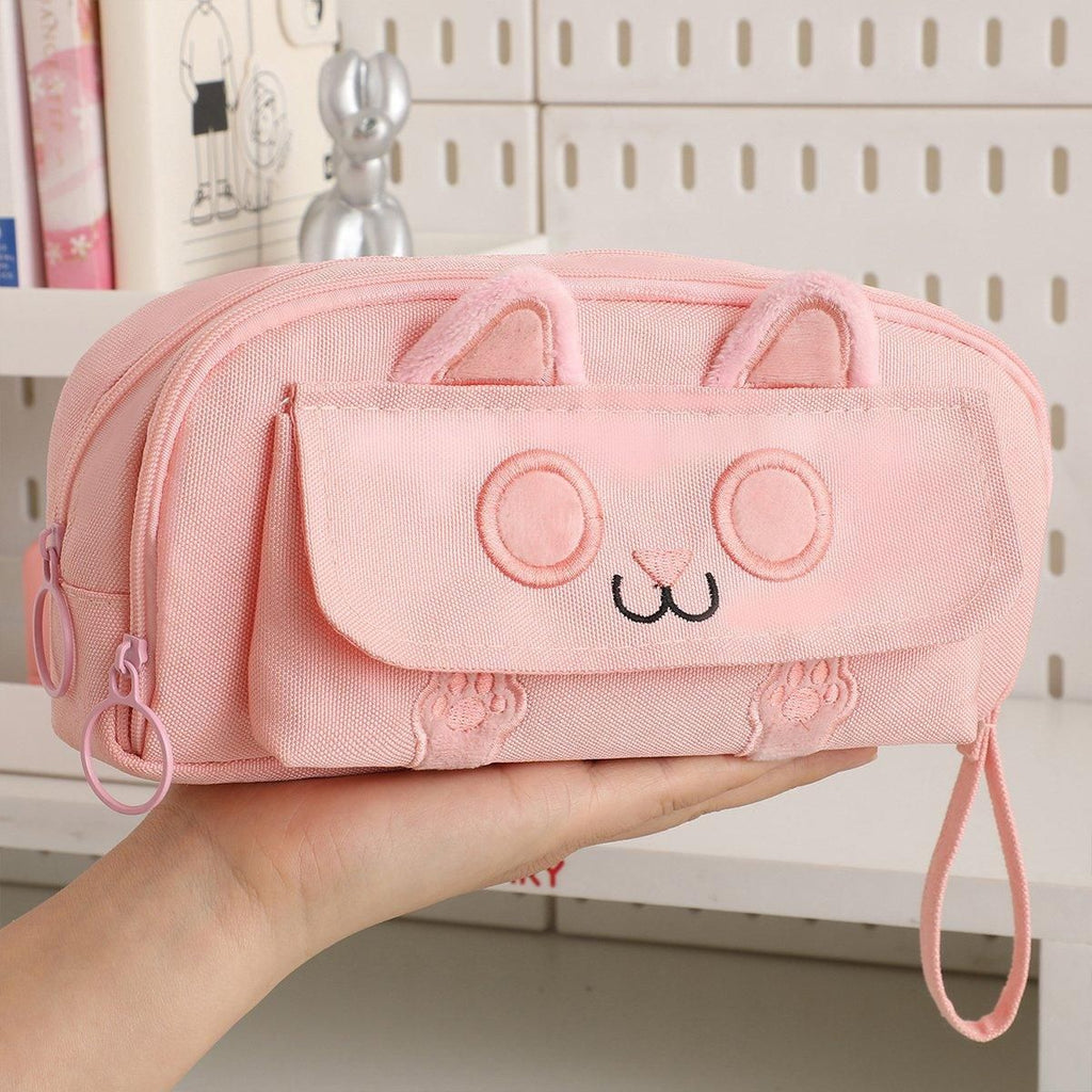 Embroidered Pencil Case — Beige — product image 12