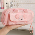 Embroidered Pencil Case — Beige — product image 12