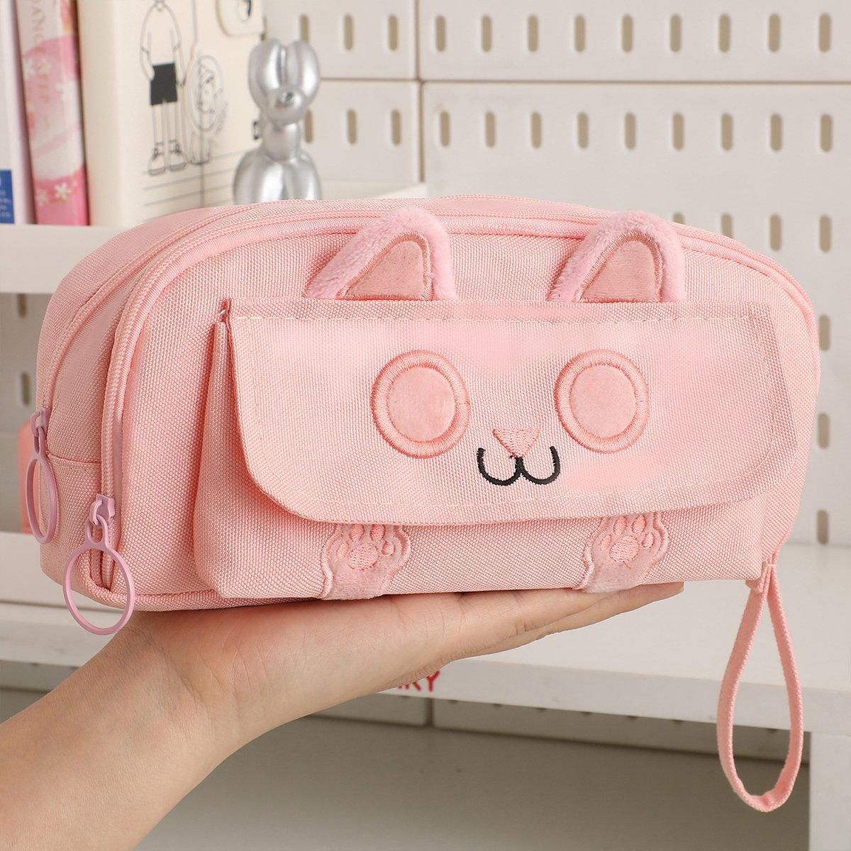 Embroidered Pencil Case — Beige — product image 12