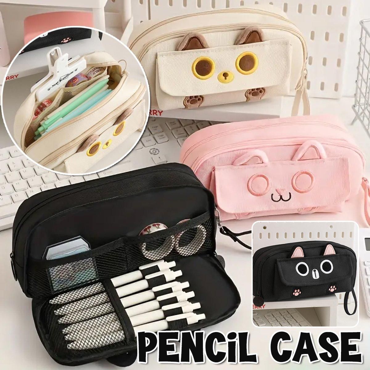 Embroidered Pencil Case — Beige — product image 14