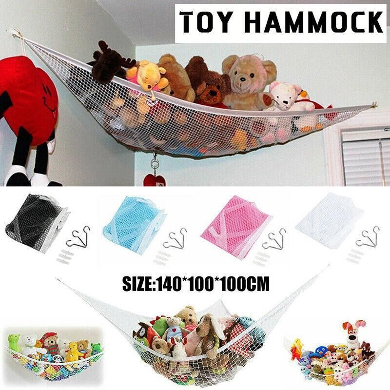 Plush Toy Storage Hammock — White — product image 2