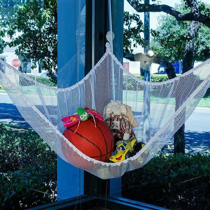 Plush Toy Storage Hammock — White — product image 4