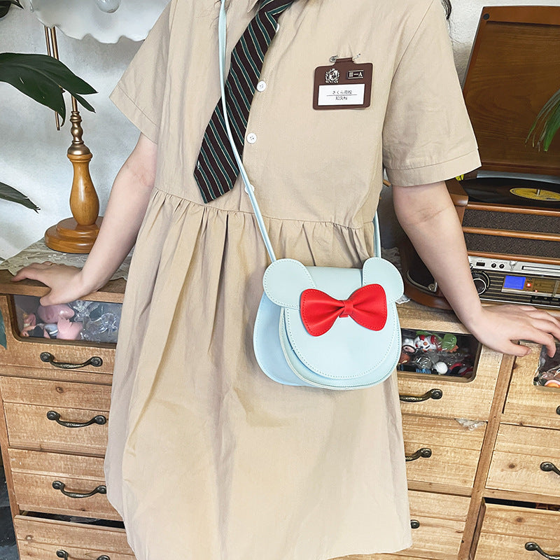 Bow Bear Crossbody Bag — Blue, 18 × 17 × 8 cm — product image 3