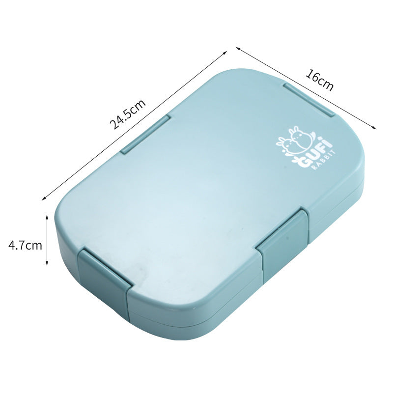Kids' Compartment Lunch Box — Blue — product image 1