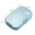 Kids' Compartment Lunch Box — Blue — product image 1
