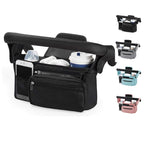 Pram Organiser with Insulated Cup Holders & Wristlet — Grey — product image 2