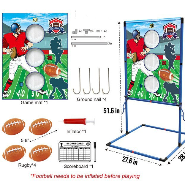Outdoor/Indoor Portable Rugby Toss Game Set – Football Target Frame & Rugby Toss Activity Toy — product image 5