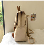 White Lightweight Nylon Waterproof Schoolbag for Children — product image 2