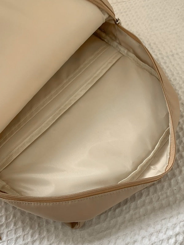 White Lightweight Nylon Waterproof Schoolbag for Children — product image 5