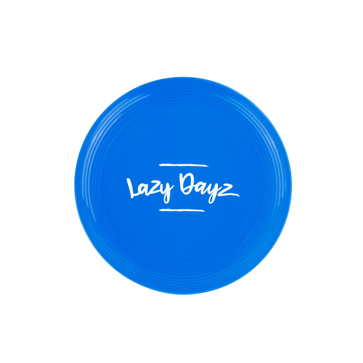 Blue Lazy Dayz flying disc