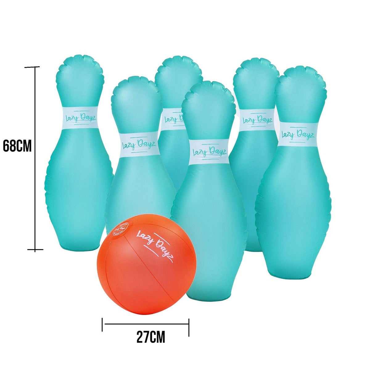 Lazy Dayz Inflatable Bowling Set — 7 Pieces — product image 4