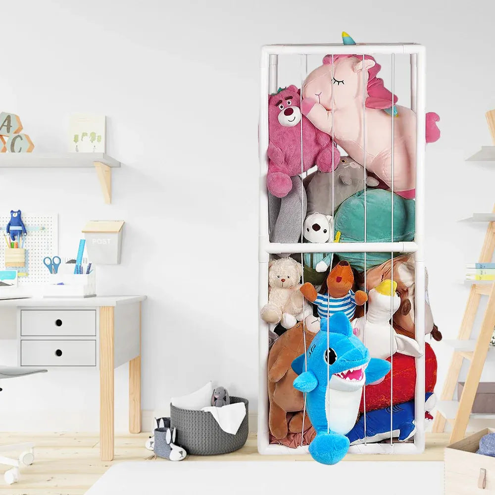 Vertical Stuffed Animal Storage Holder with Elastic Cords — product image 4