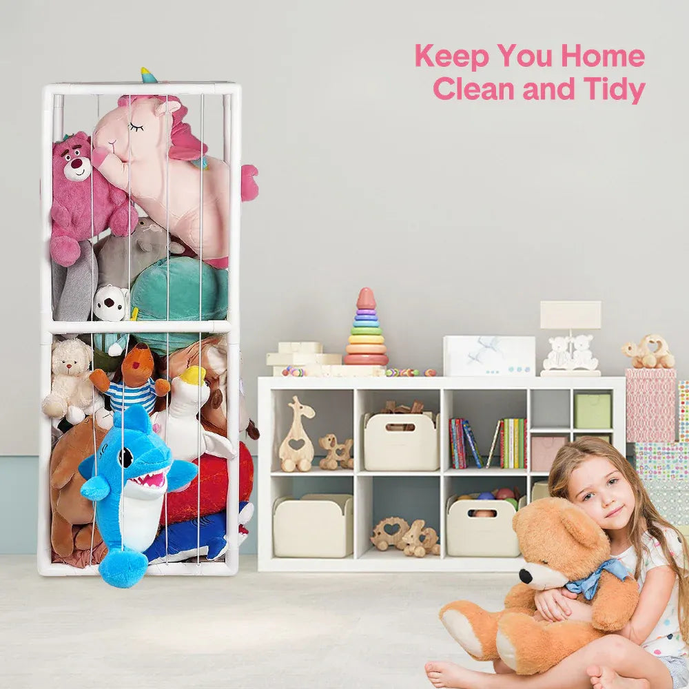 Vertical Stuffed Animal Storage Holder with Elastic Cords — product image 5