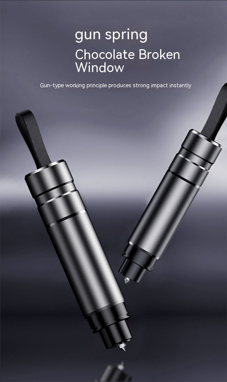 Compact car escape tool size and handling detail
