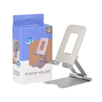 Adjustable viewing angle on the foldable metal phone stand