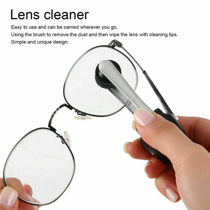 Pocket glasses cleaning brush colour options
