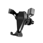 Gravity-lock car phone mount in black