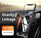Gravity-lock car phone mount dimensions and detail