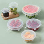 6-Piece Silicone Stretch Lid Set — hero view