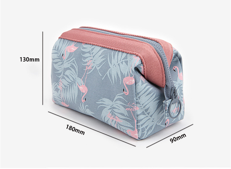 Compact Travel Toiletry Pouch dimensions 18 by 13 by 9 centimetres