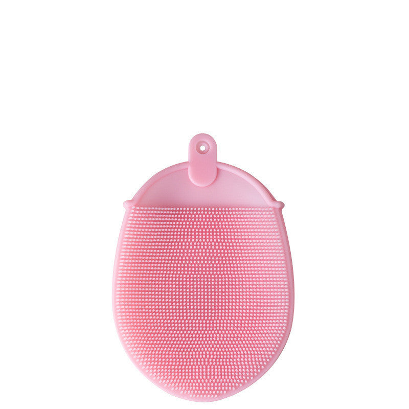 Silicone Hand-Pocket Scrubber in pink