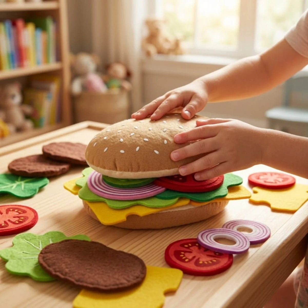 Felt Hot Dog Café – 10-Piece Pretend Play Set — product image 2