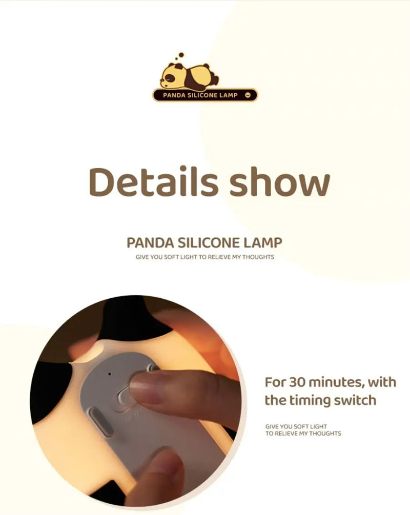 Panda night light product details