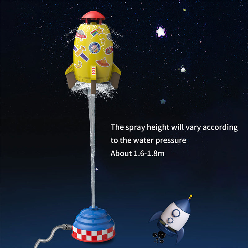 Water rocket spray height guide