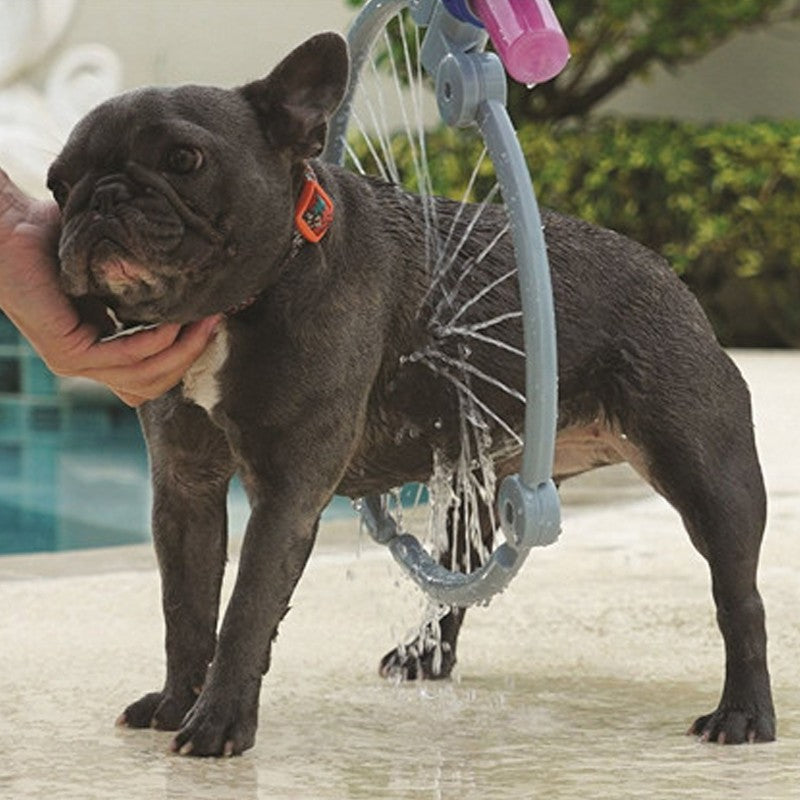 Pet bathing hose connector detail