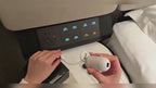 White USB-powered starry sky projector demonstration