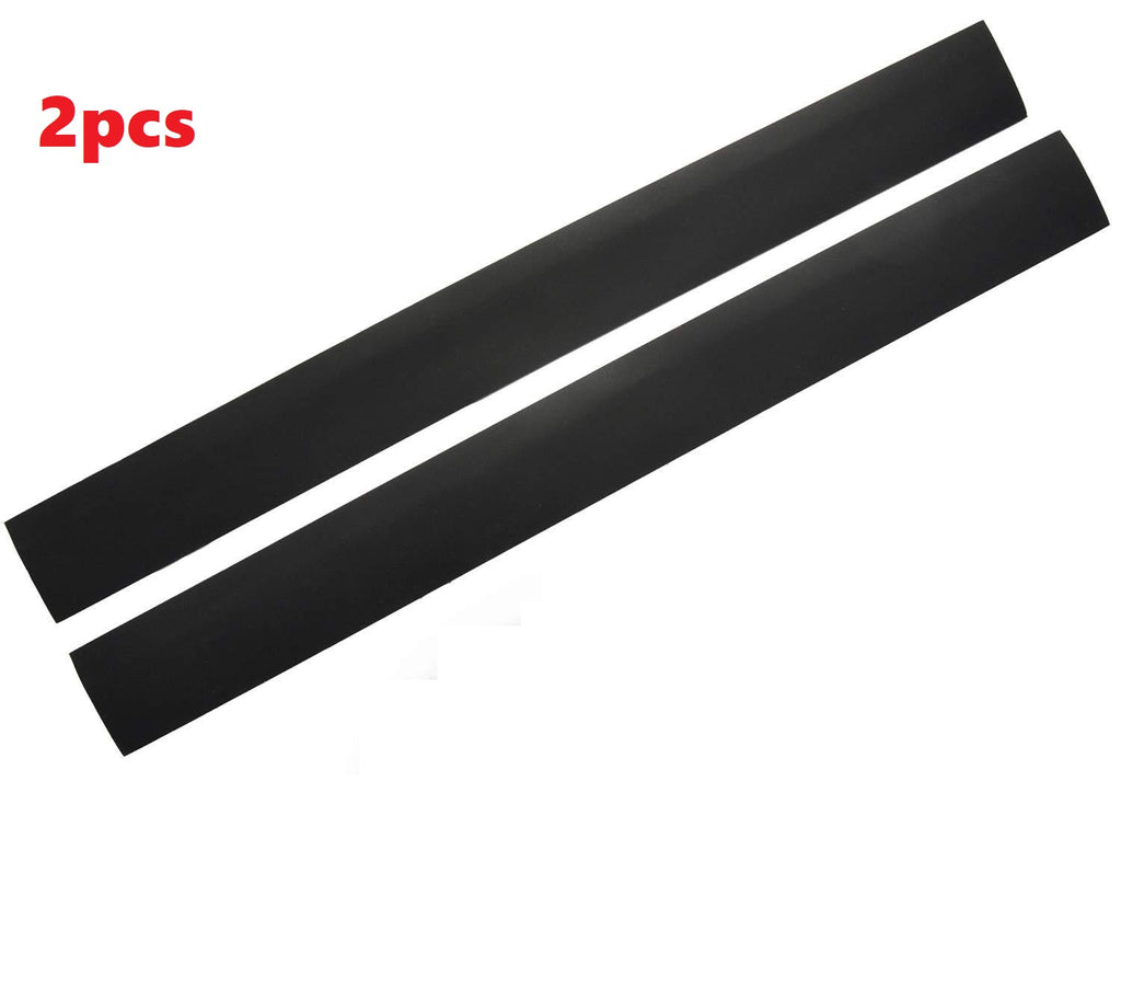 Black silicone stove gap cover two-pack