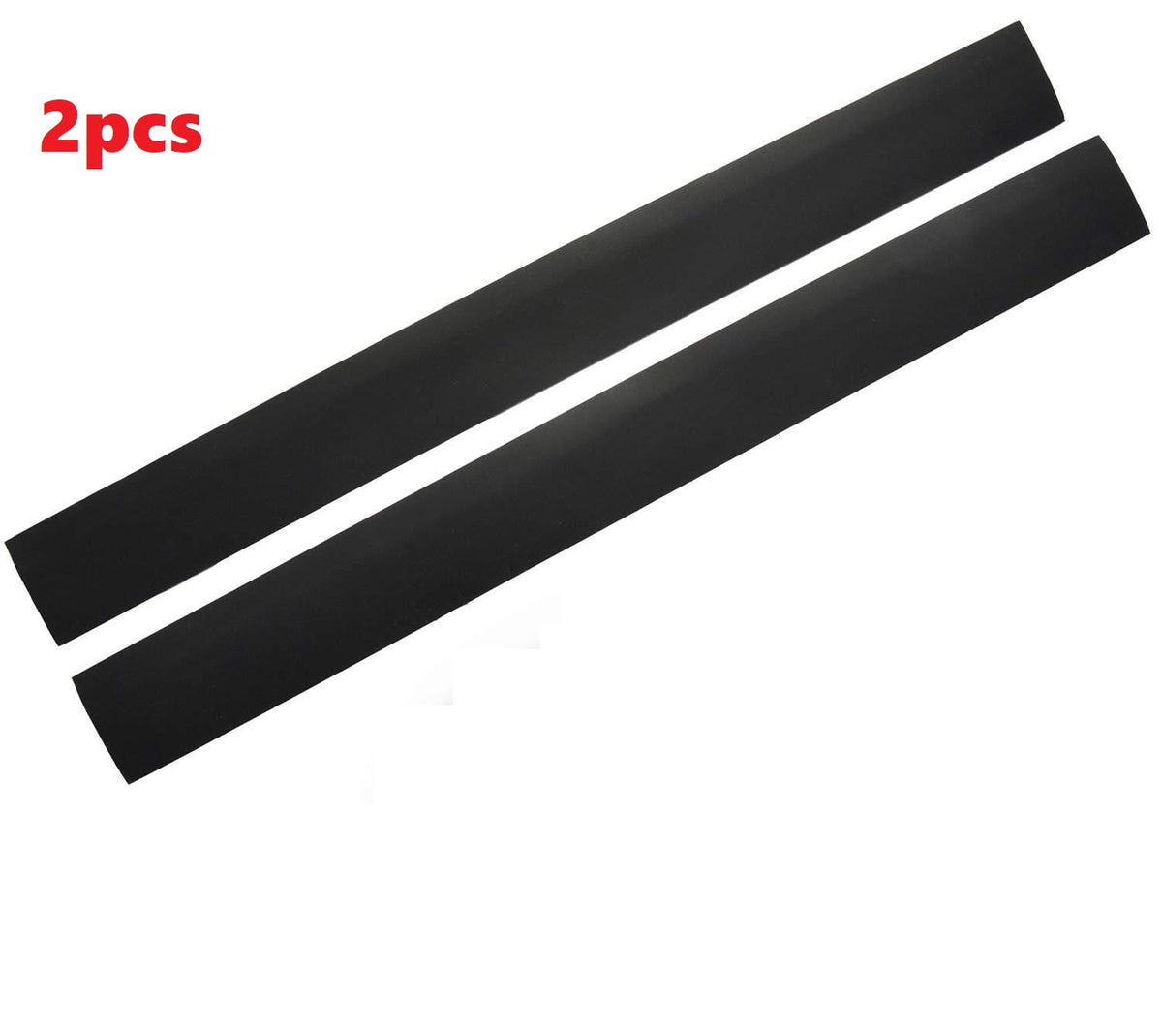 Black silicone stove gap cover two-pack