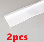 White silicone stove gap cover two-pack