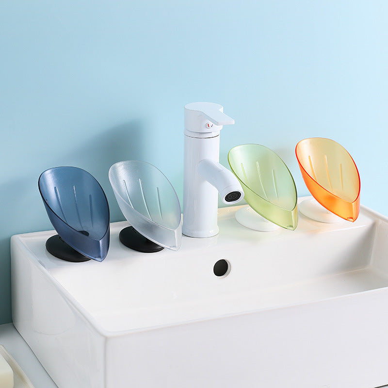 Leaf-Drain Soap Holder — self-draining detail