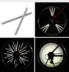 Bicycle spoke reflective strips available colour options